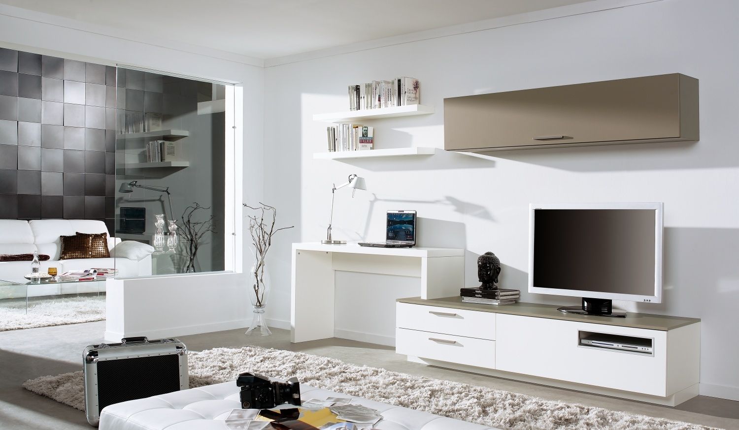 Love The Tv Desk And Wall Mounted Unit Looks As If Its All With Study Wall Unit Designs (Photo 12 of 15)