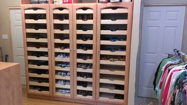 Mega Shoe Storage Traditional Closet New Orleans Singer For Wardrobe Shoe Storages (View 13 of 15)