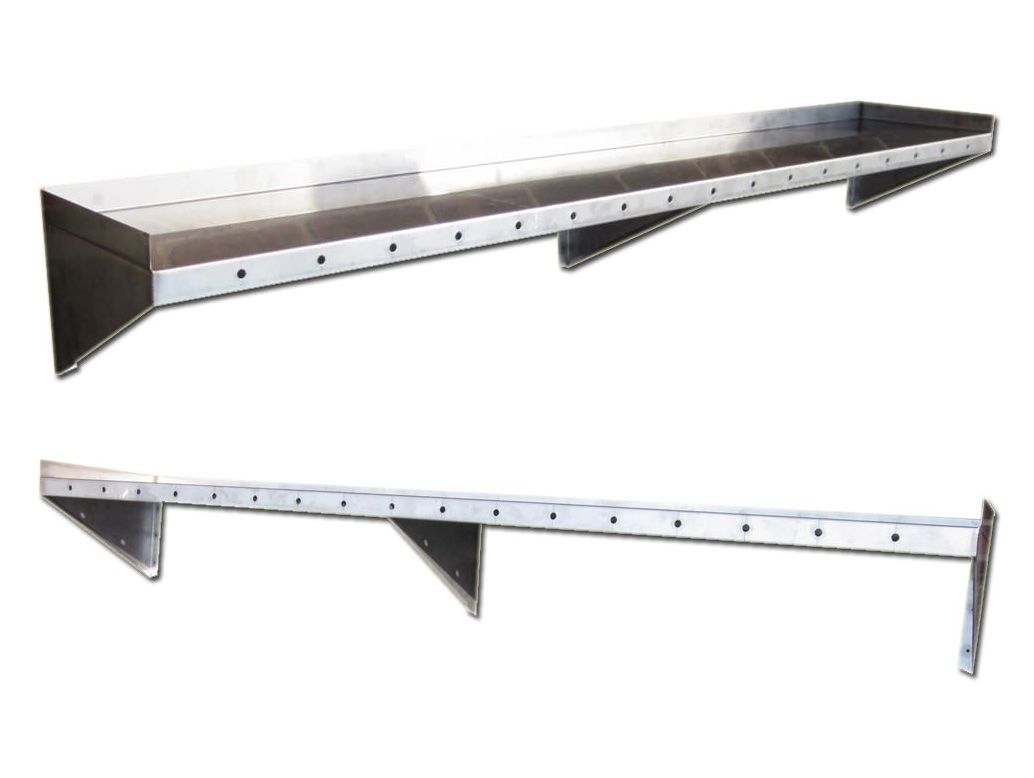 Metal Floating Shelf Stylish Stainless Steel Floating Shelves For Floating Shelf 50cm (View 6 of 12)
