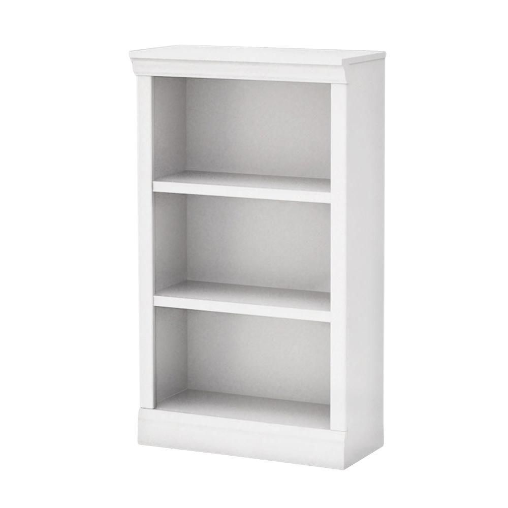 Modern 3 White Bookcases Home Office Furniture The Home Regarding White Bookcases (View 6 of 15)