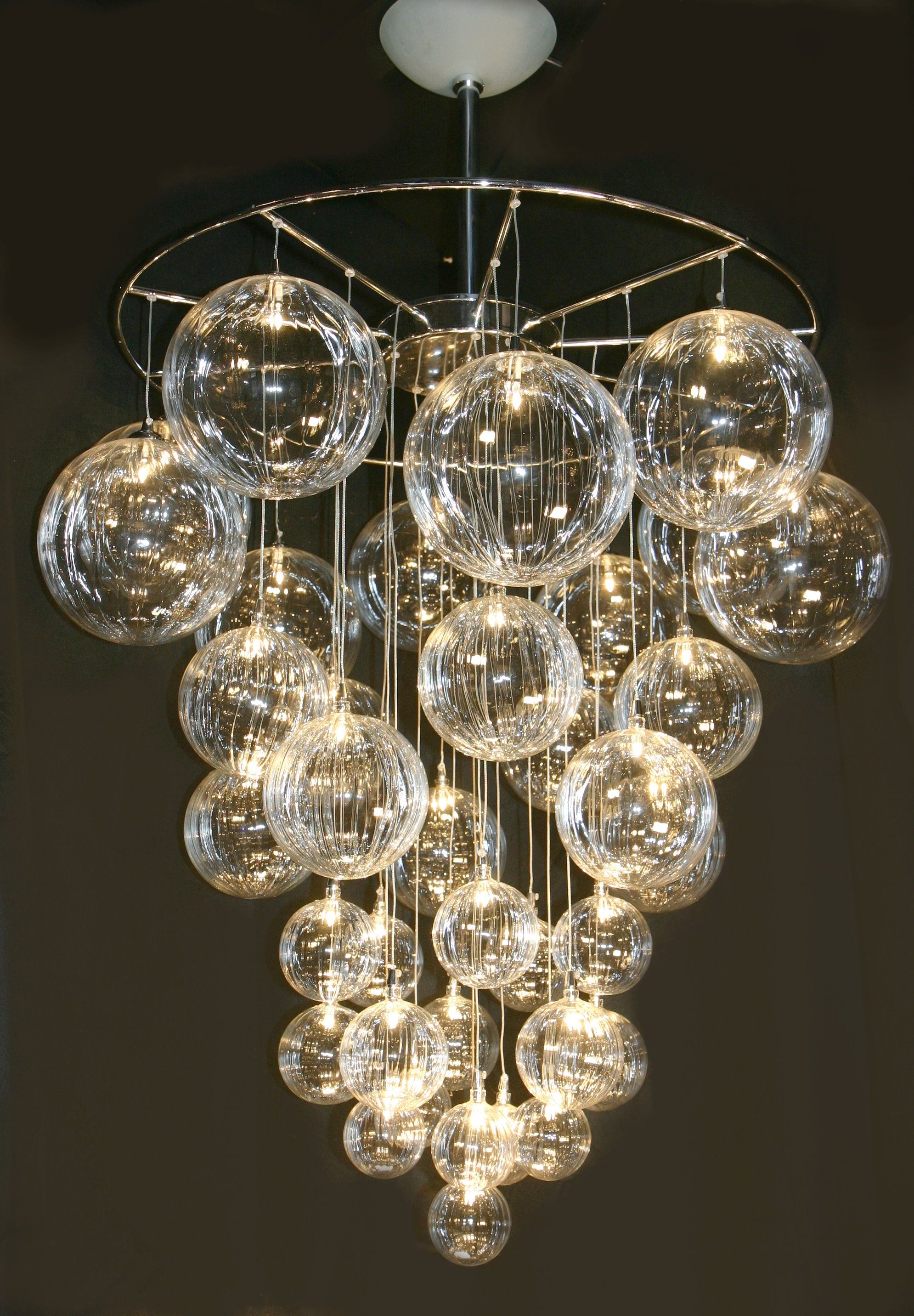 Modern Glass Chandeliers Intended For Modern Glass Chandeliers (Photo 3 of 12)