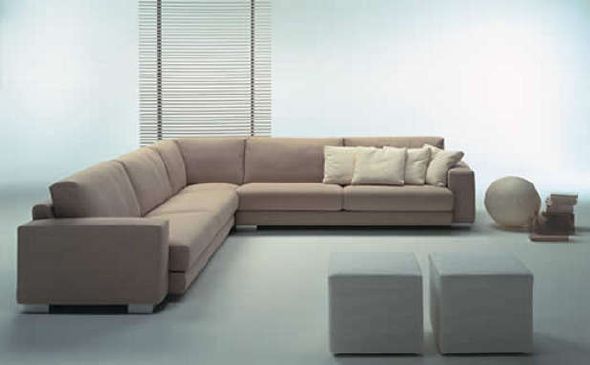 Modern Sectionals Modern Sectional Sofas Of Fabric And Leather Regarding Modern Sofas Sectionals (View 4 of 15)