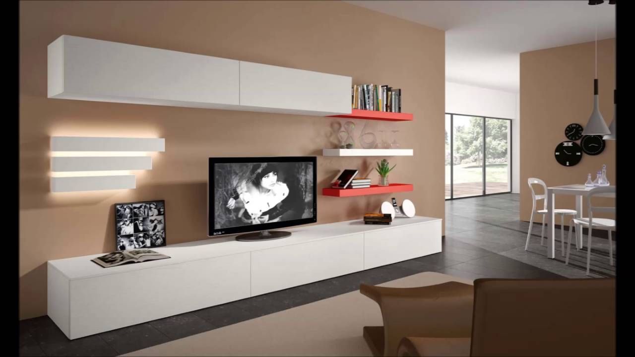 Modern Tv Units Italian Furniture Modern Wall Units Modern Youtube Throughout Modern Wall Units (Photo 3 of 15)