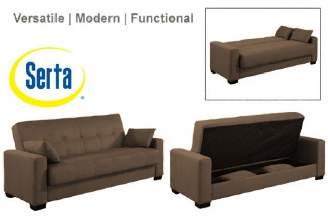 Napa Contemporary Sleeper Futon Bed Brown Sleeper Sofa The Inside Fulton Sofa Beds (View 11 of 15)