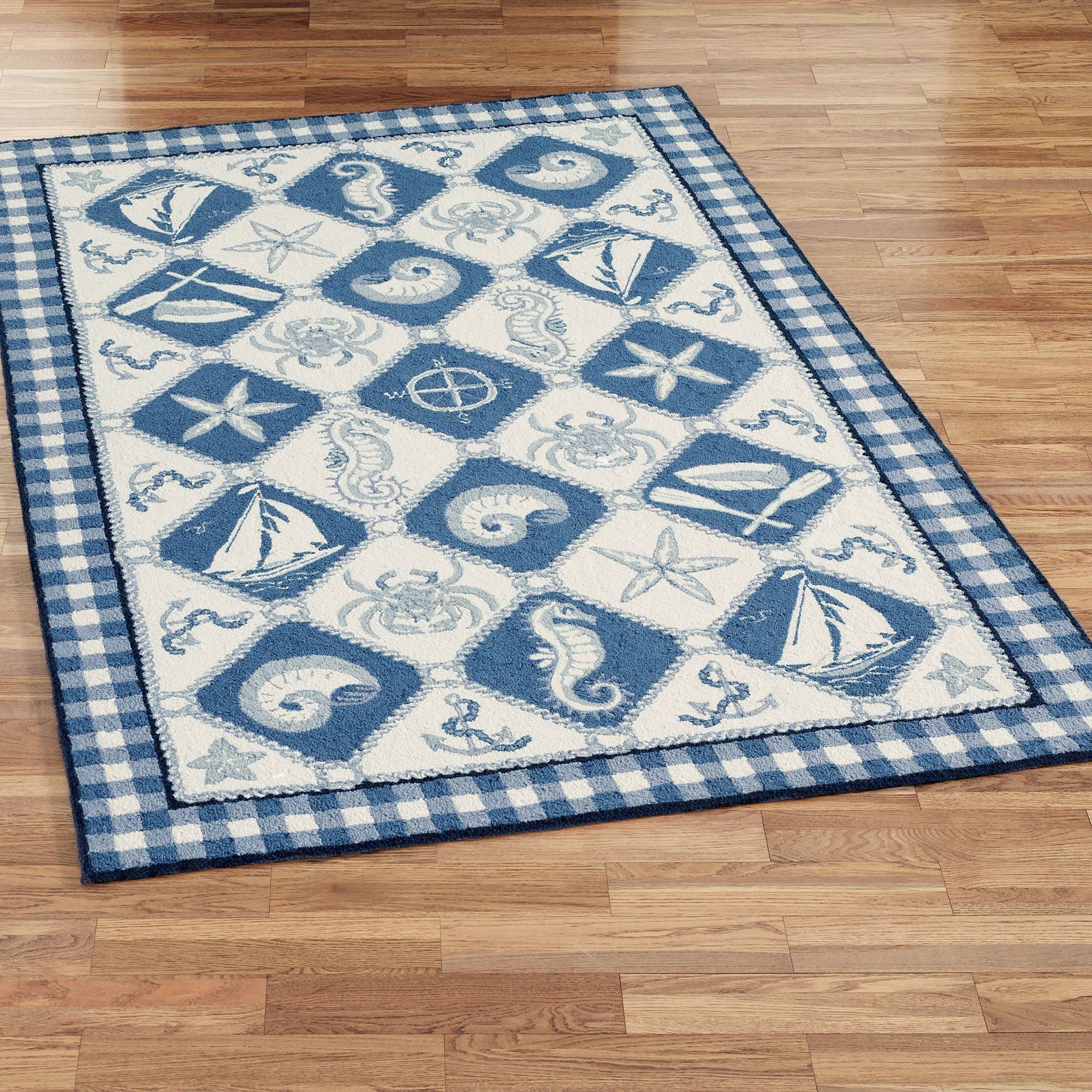 Nautical Panel Wool Area Rugs For Wool Area Rugs (View 11 of 15)