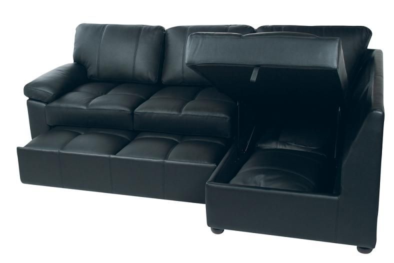 Nice Leather Sofa Bed With Storage Fernando Faux Leather Sofa Bed Regarding Leather Storage Sofas (View 2 of 15)