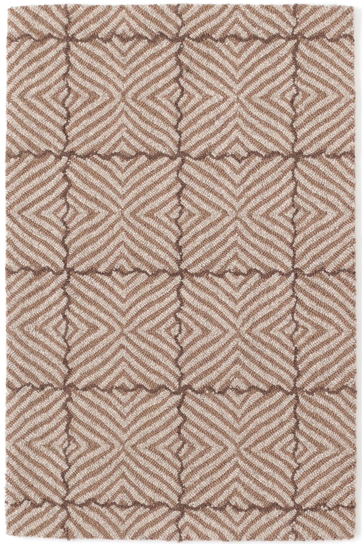 Nigel Brown Micro Hooked Rug Wool Grey And Maryland Throughout Wool Hooked Area Rugs (Photo 121 of 264)