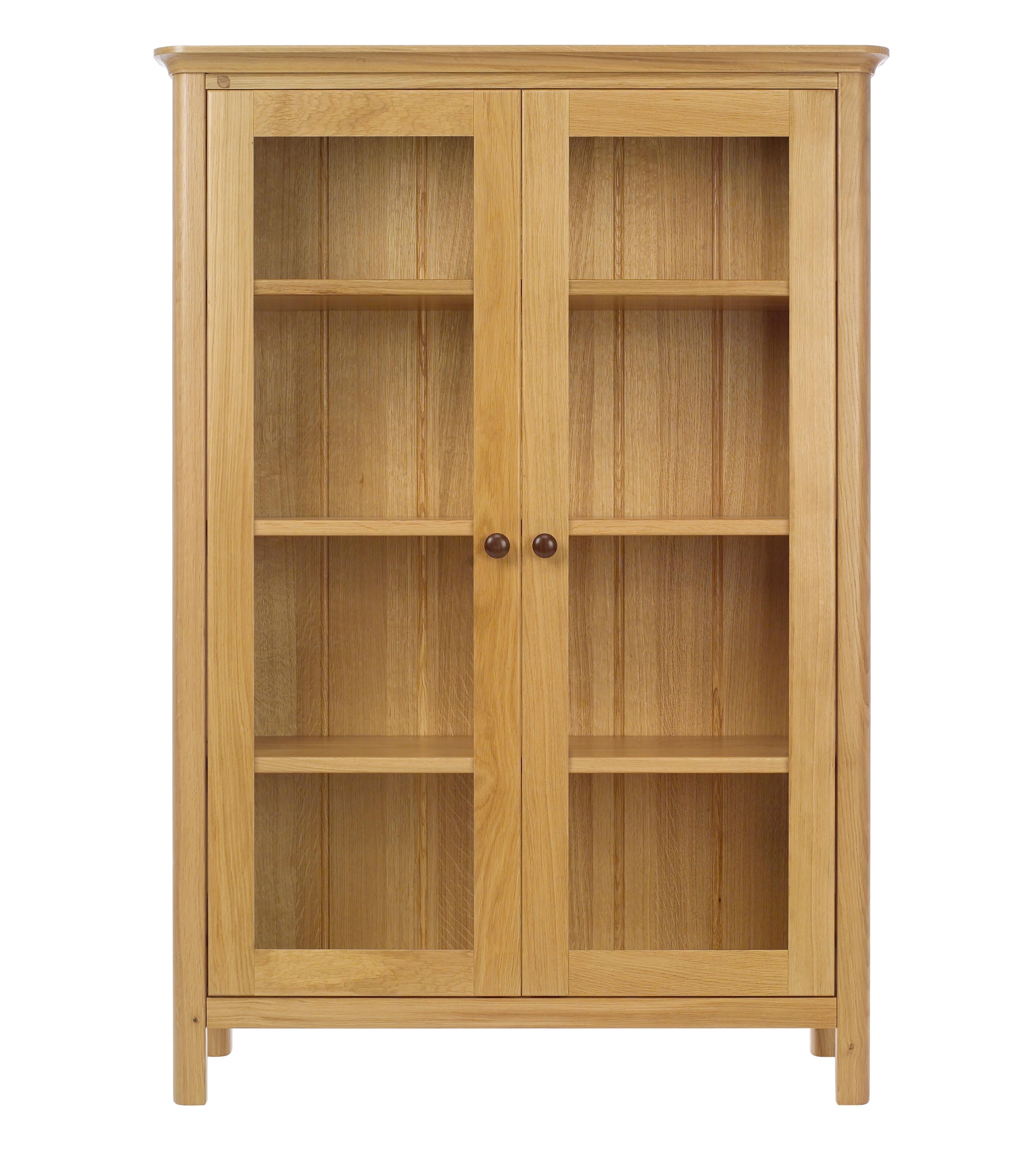 Oak Bookcases With Doors Oak Bookshelves With Glass Doors Small Regarding Oak Bookshelves (View 8 of 15)