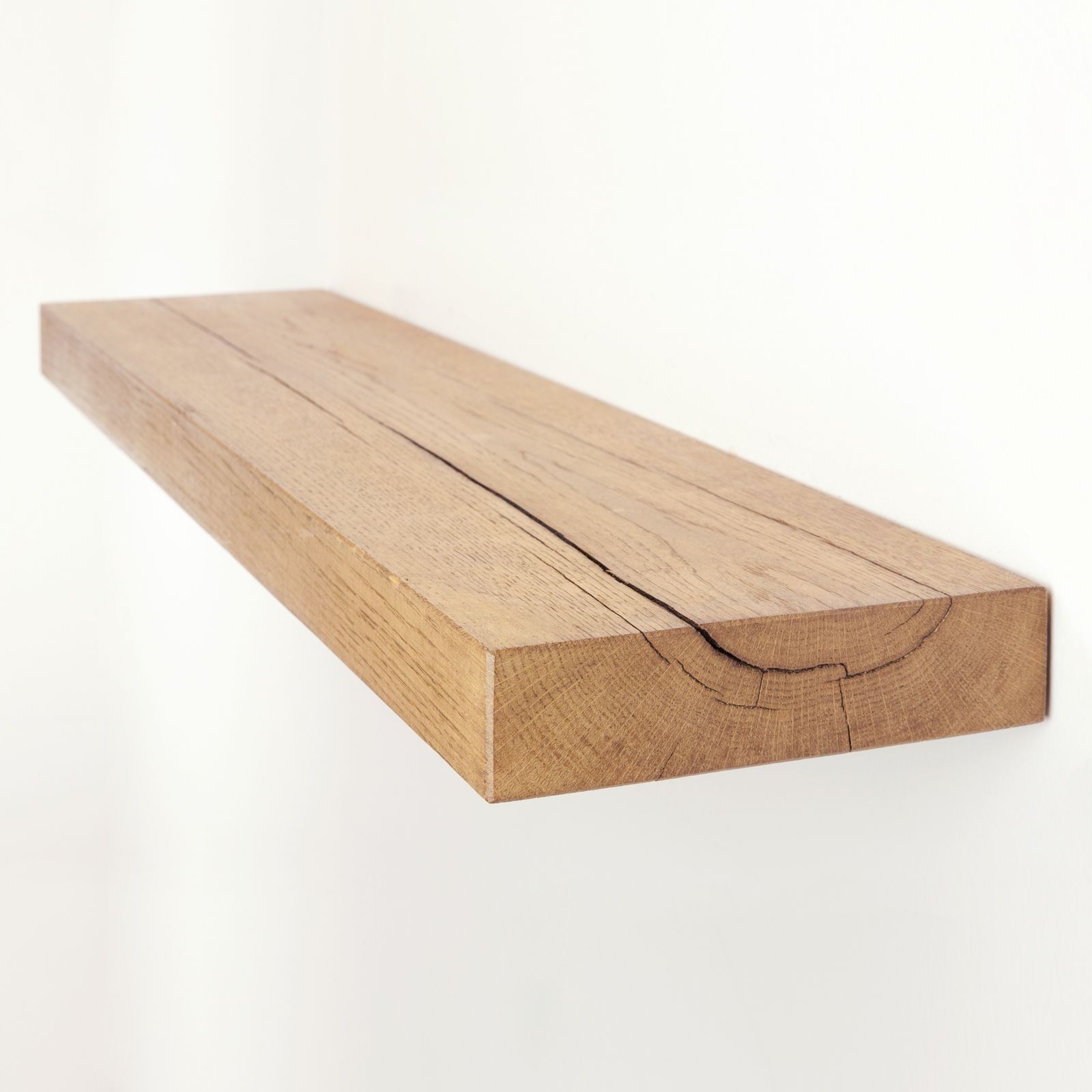Oak Floating Shelf 8×2 Solid Oak Funky Chunky Furniture Throughout Floating Shelf 100cm (View 10 of 12)