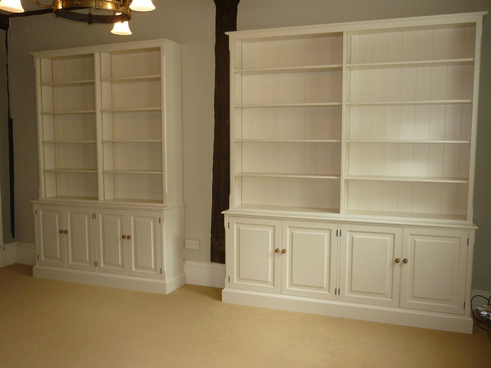 Of Painted Library Bookcase Bookcases Pine Oak Painted And Inside Painted Oak Bookcase (Photo 8 of 15)