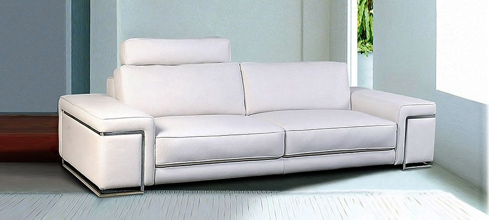 Off White Leather Sofa Classic Italian Off White Leather Living With White Leather Sofas (View 7 of 15)