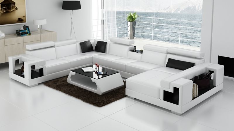 Popular White Leather Sofas Buy Cheap White Leather Sofas Lots Regarding White Leather Sofas (Photo 11 of 15)