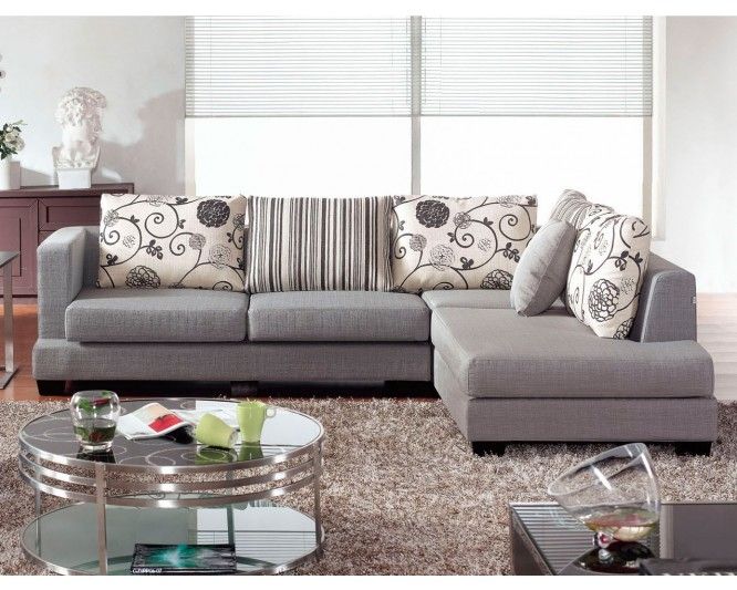 Print Fabric Sectional Sofas Hereo Sofa In Cloth Sectional Sofas (View 3 of 15)