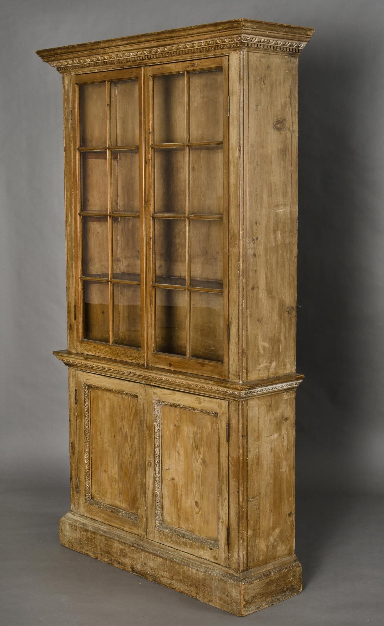 Product Pair Pine Glazed Bookcases Regarding Glazed Bookcases (View 2 of 15)