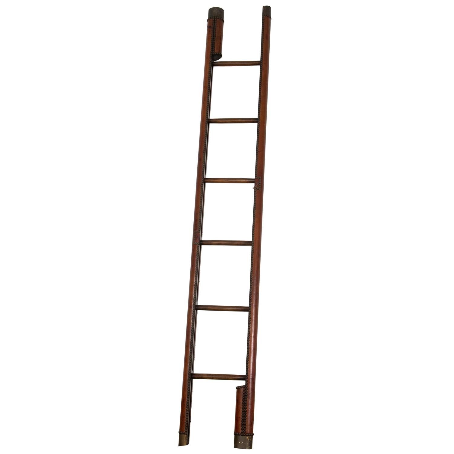 Rare English Folding Library Ladder At 1stdibs Within Library Ladder (View 7 of 15)