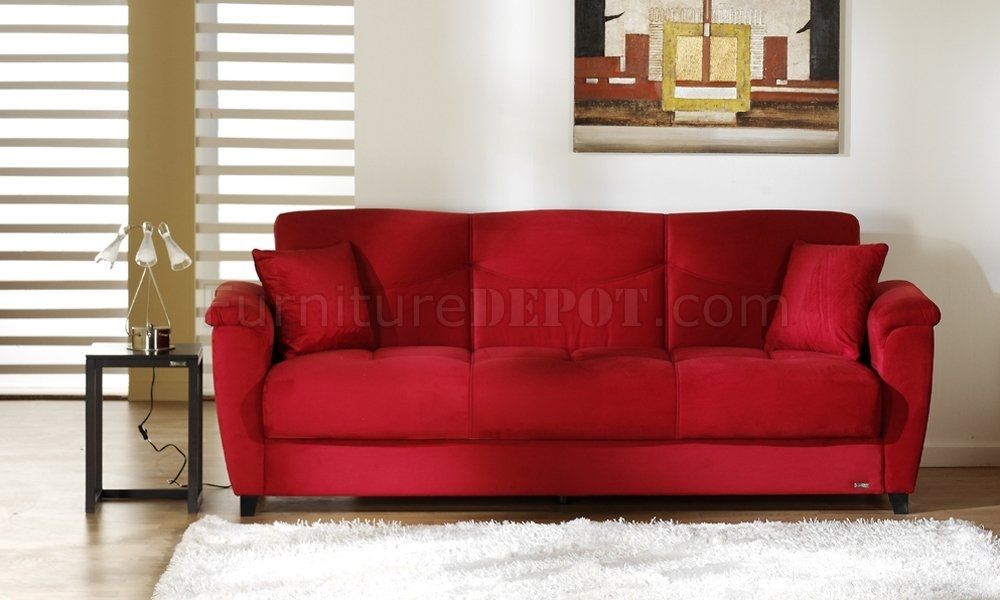 Red Sleeper Sofas Tourdecarroll With Red Sectional Sleeper Sofas (View 6 of 15)