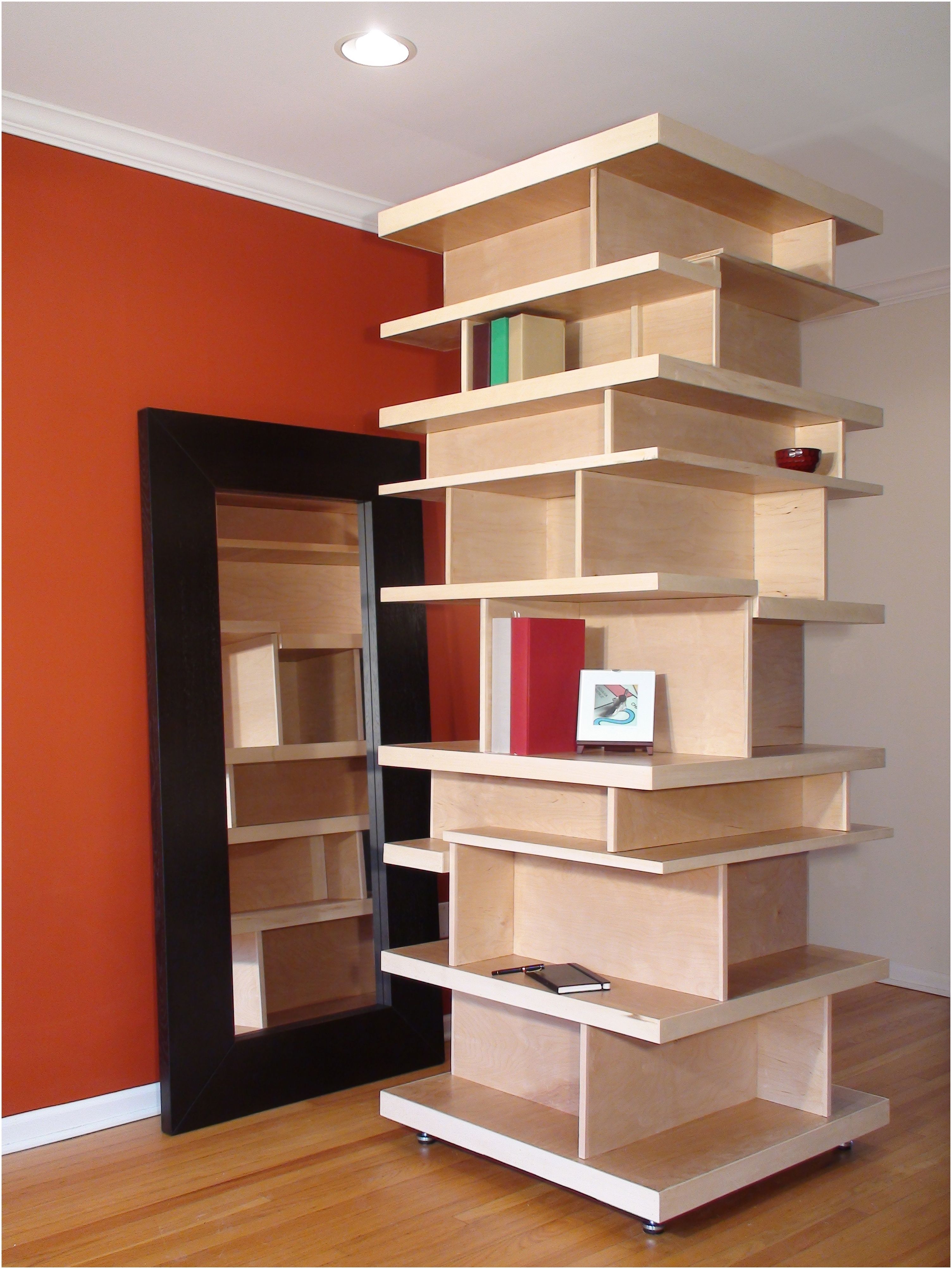 Minimalist Freestanding Bookcase for Large Space