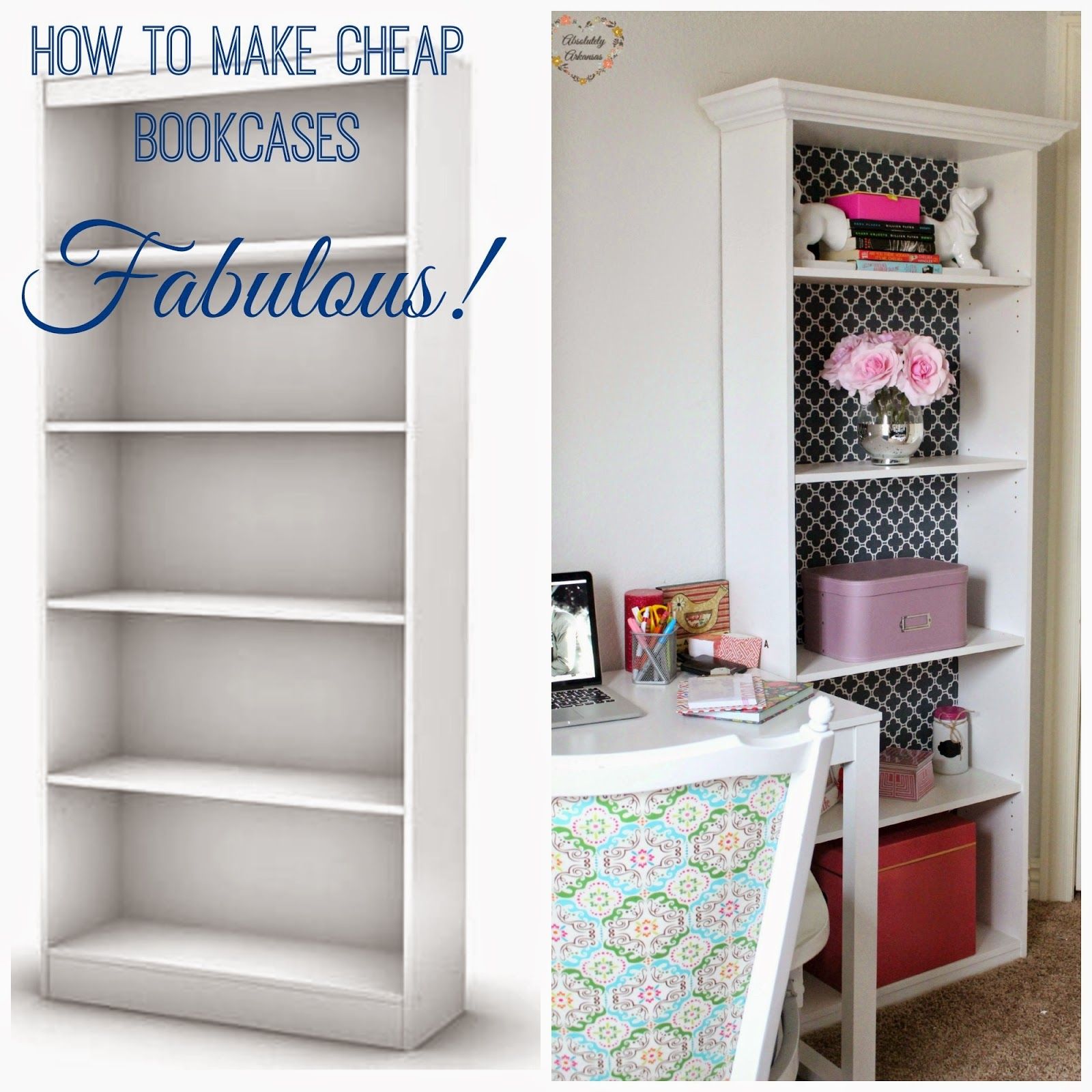 Rose Co Blog Girly Office Progress Making Cheap Bookcases Fabulous With Cheap Bookcases (View 5 of 15)