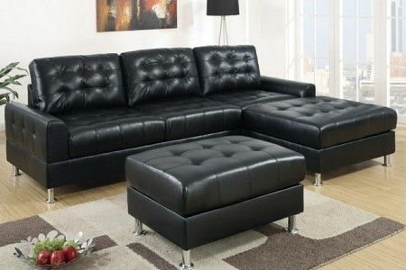 Sectional Sleeper Sofa Leather Black Decor Crave Within Black Leather Sectional Sleeper Sofas (View 5 of 15)