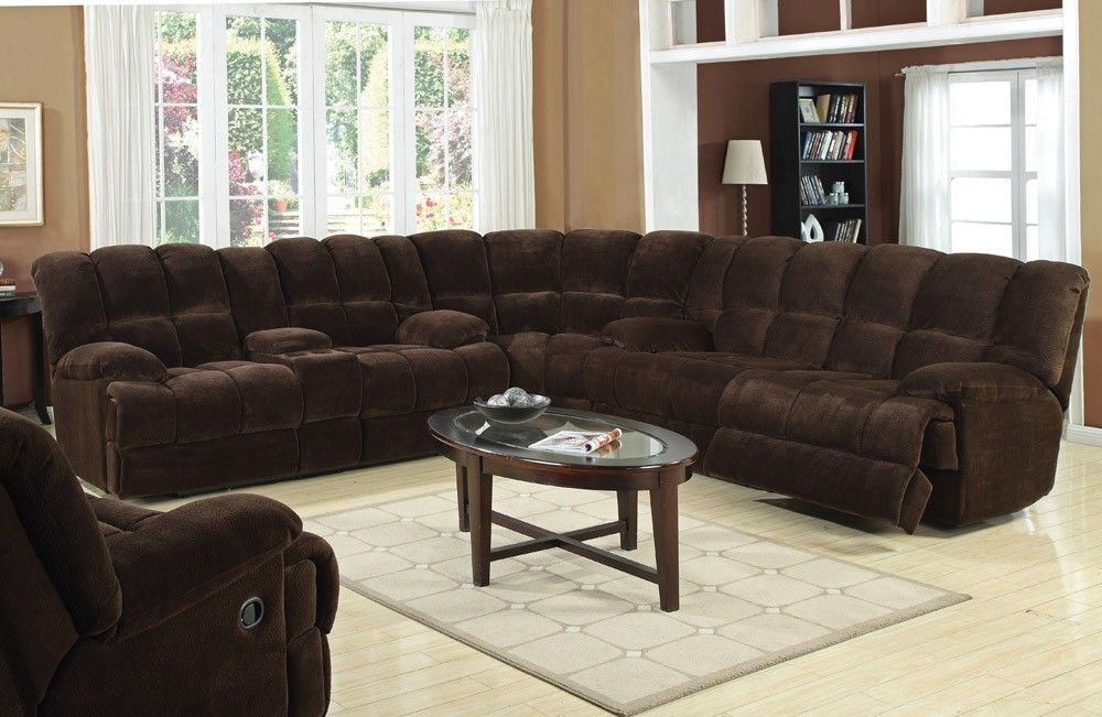 Sectionals With Recliners Sofa Leather Sectional Recliners Within Sectional Sofa Recliners (Photo 5 of 15)