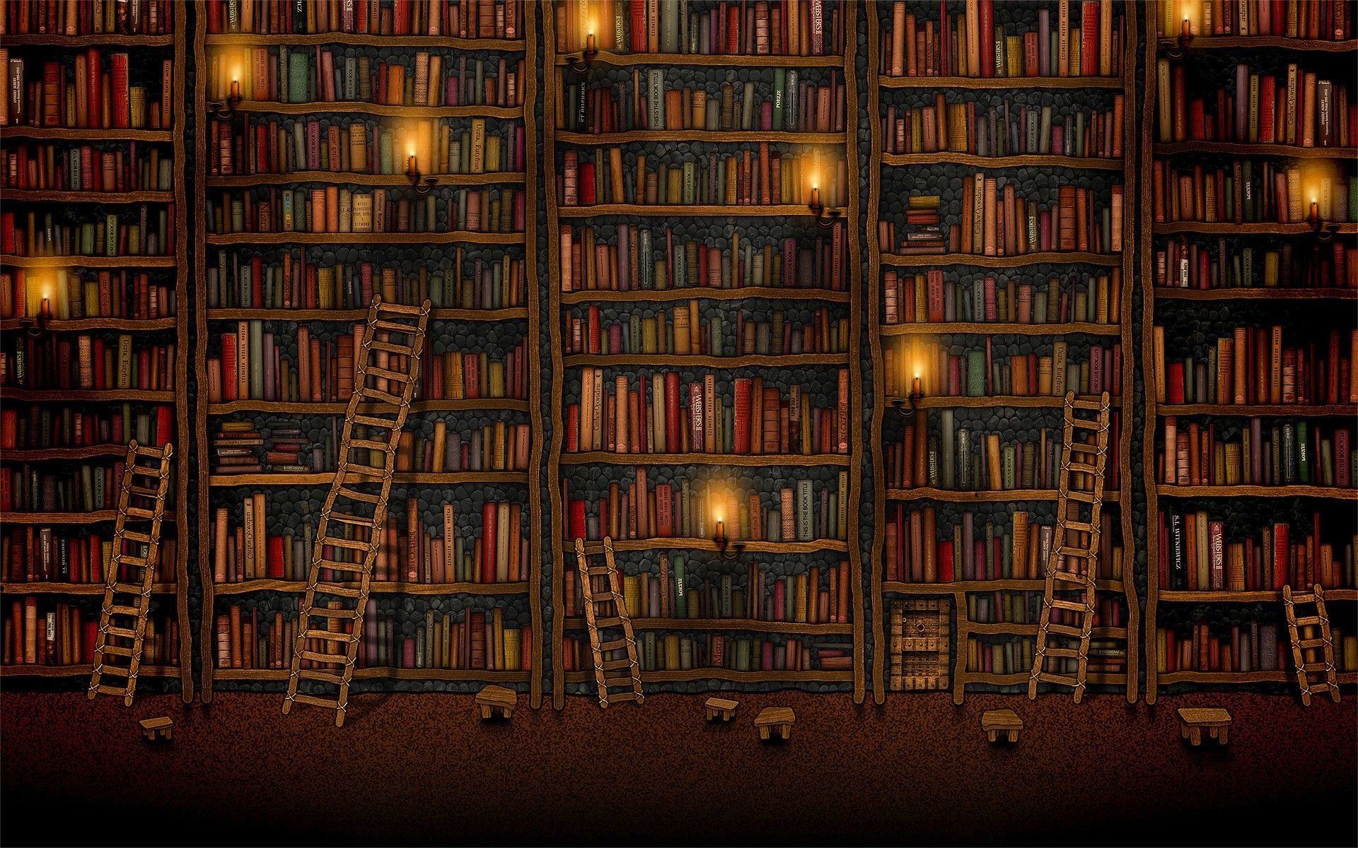 Shab Chic Bookshelf With Ladder Aside Elegant Window Treatment In Huge Bookshelf (View 12 of 15)