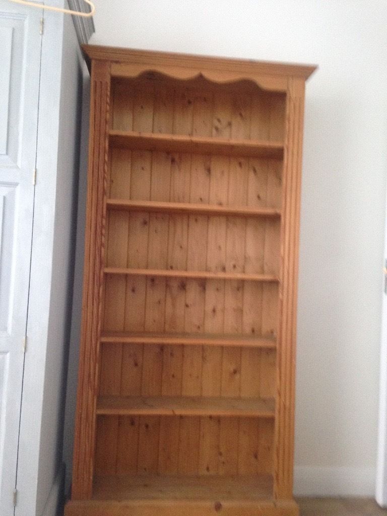 Solid Pine Bookcase Not Flat Pack Very Good Condition Buyer Intended For Bookcase Flat Pack (View 15 of 15)
