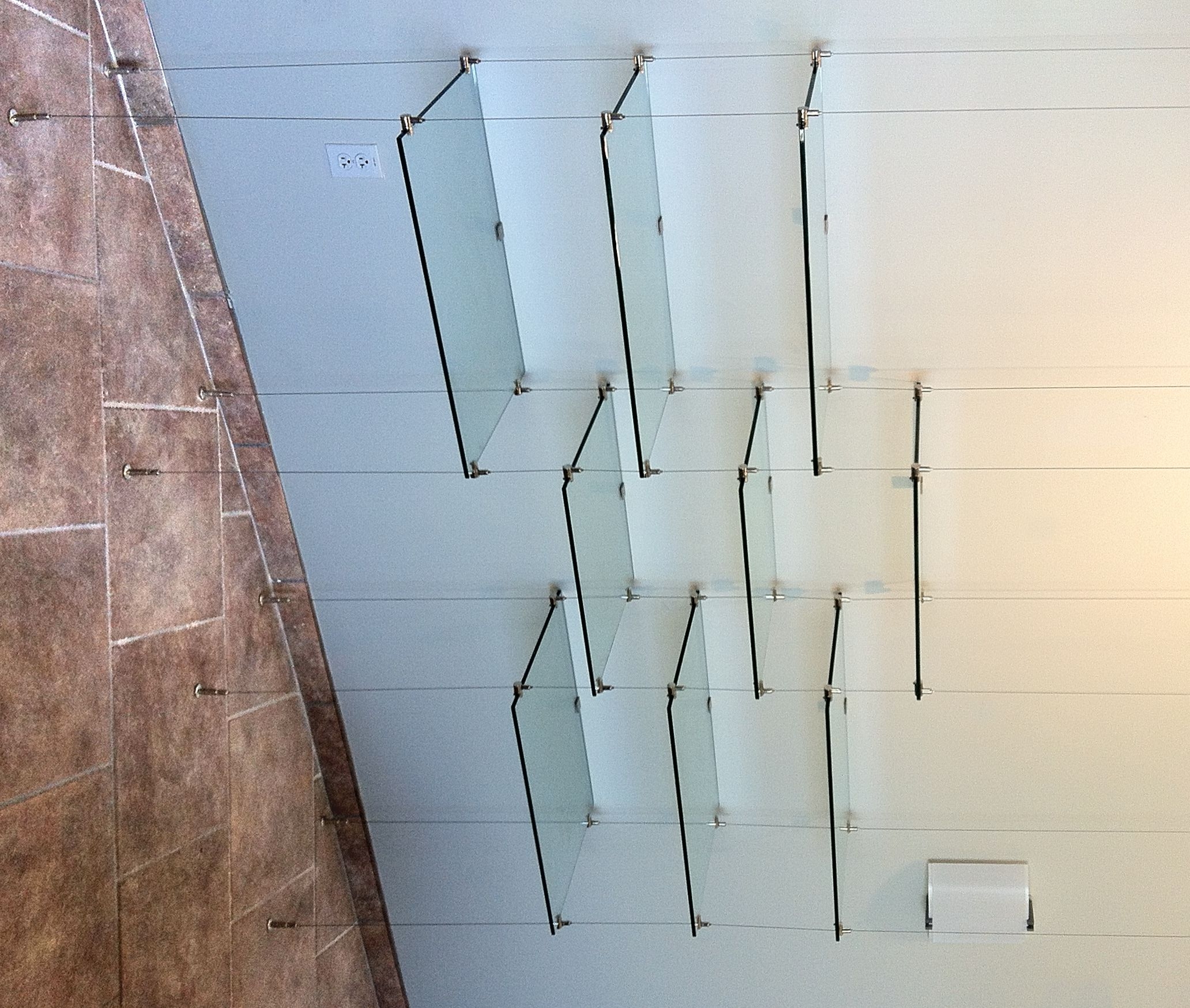 Suspended Cable Shelves For Ventana Medical Systems Artistry In Intended For Cable Suspended Glass Shelves (Photo 1 of 12)