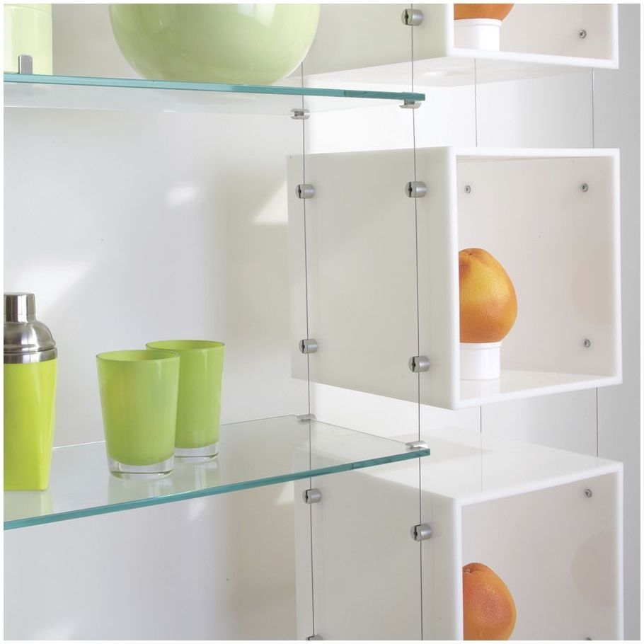 Suspended Glass Shelving Systems Design Modern Shelf Storage And With Regard To Suspended Glass Shelving (Photo 3 of 12)
