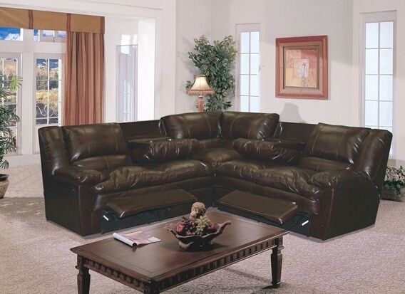 Tambo 2piece Pewter Reclining Sectional Ashley Furniture Leather With Regard To Sectional Sofa Recliners (View 14 of 15)