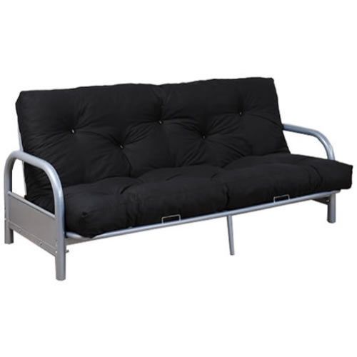 Taylor Double Sofa Bed 3 Seater Navy Extending New Metal Frame For Cushion Sofa Beds (View 11 of 15)