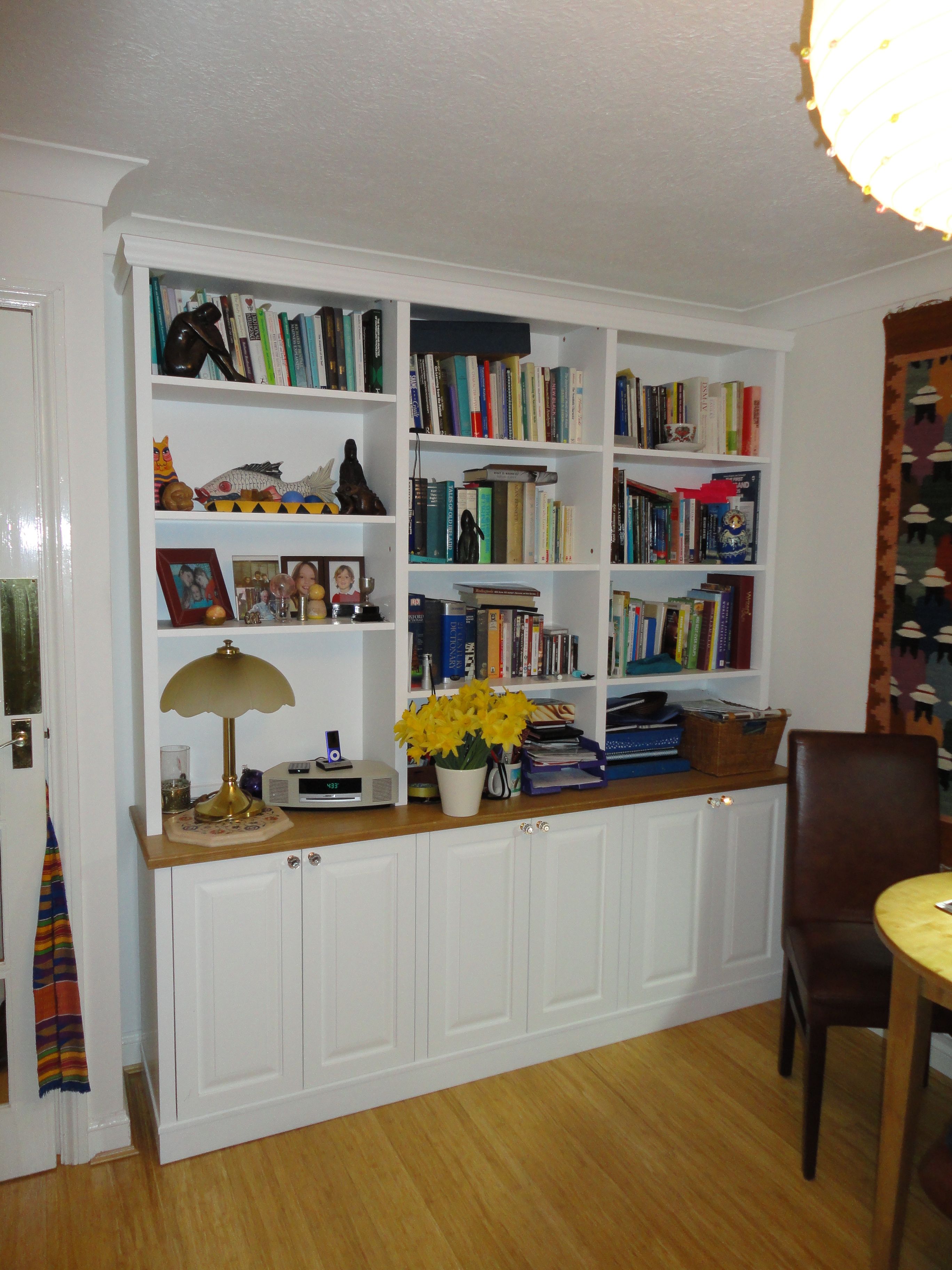 The Sussex Bookcase Company Quality Handmade Storage Furniture Inside Bookcase With Cupboard Under (View 2 of 15)