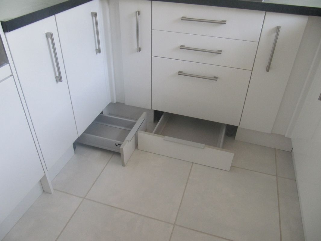 Toekickplinth Drawers Make Use Of Unused Space Under The Cabinets Intended For Plinth Drawers (Photo 9 of 15)