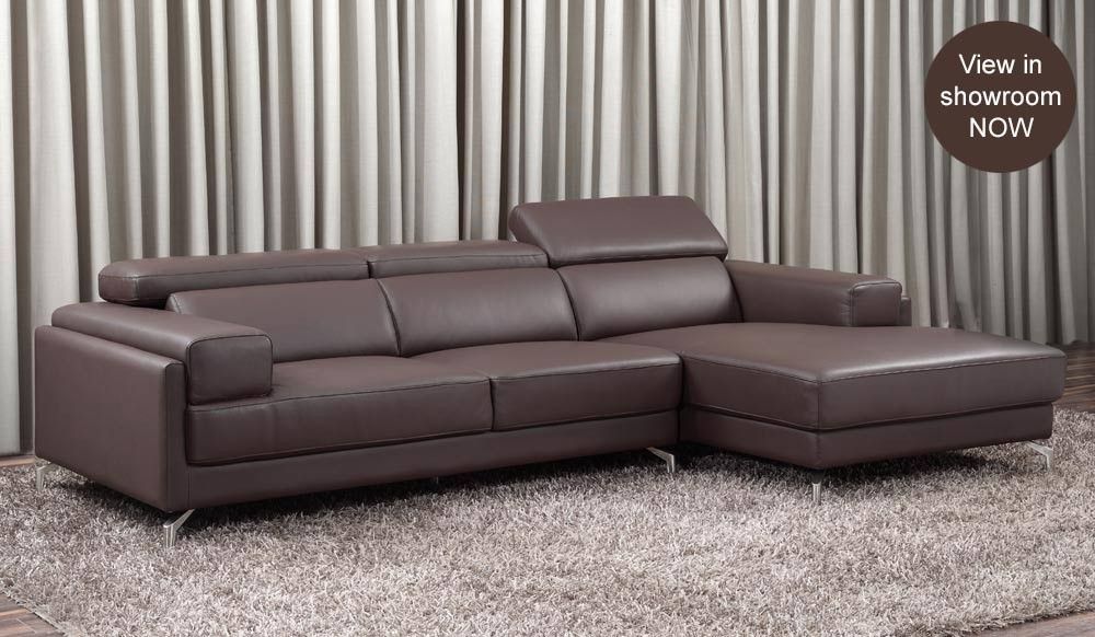 Top Leather Corner Sofa Dakota Stylist Modern Brown Leather Corner With Regard To Leather Corner Sofas (View 5 of 15)