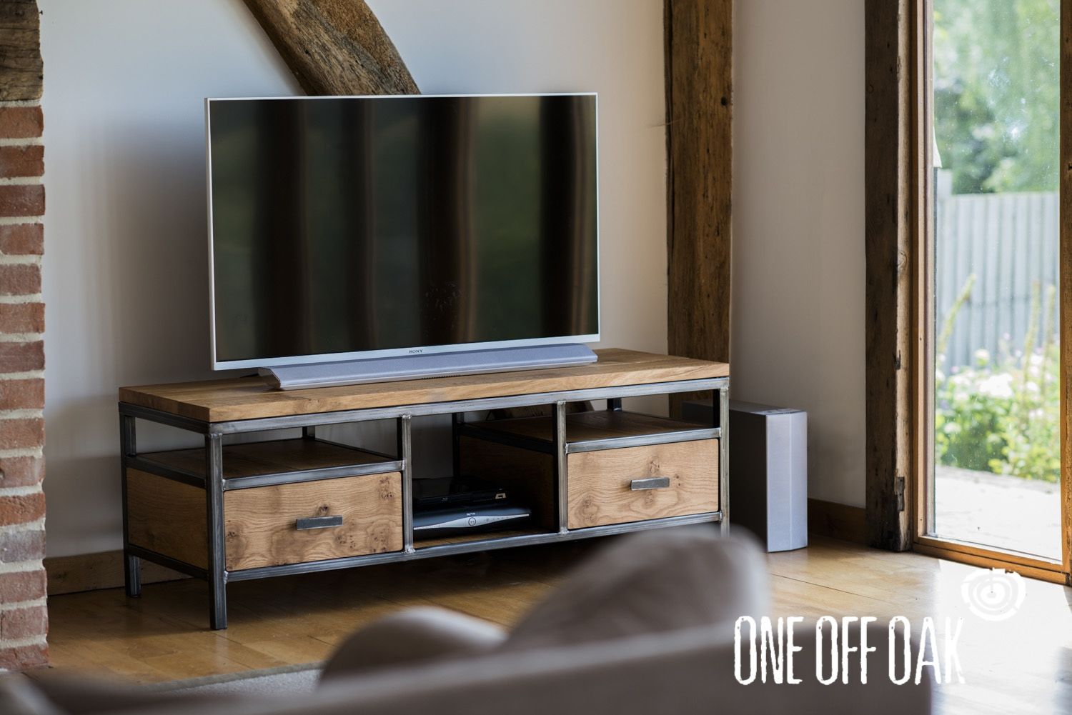 Tv Cabinet Bespoke Handmade Furniture From English Oak Pertaining To Bespoke Tv Cabinets (Photo 13 of 15)