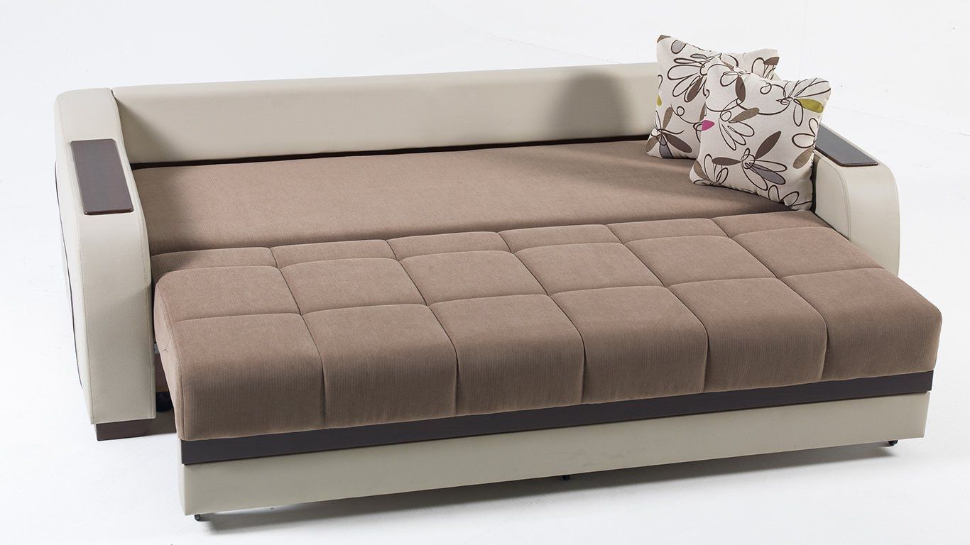 Ultra Optimum Brown Convertible Sofa Bed Sunset Intended For Convertible Sofa Bed (View 9 of 15)