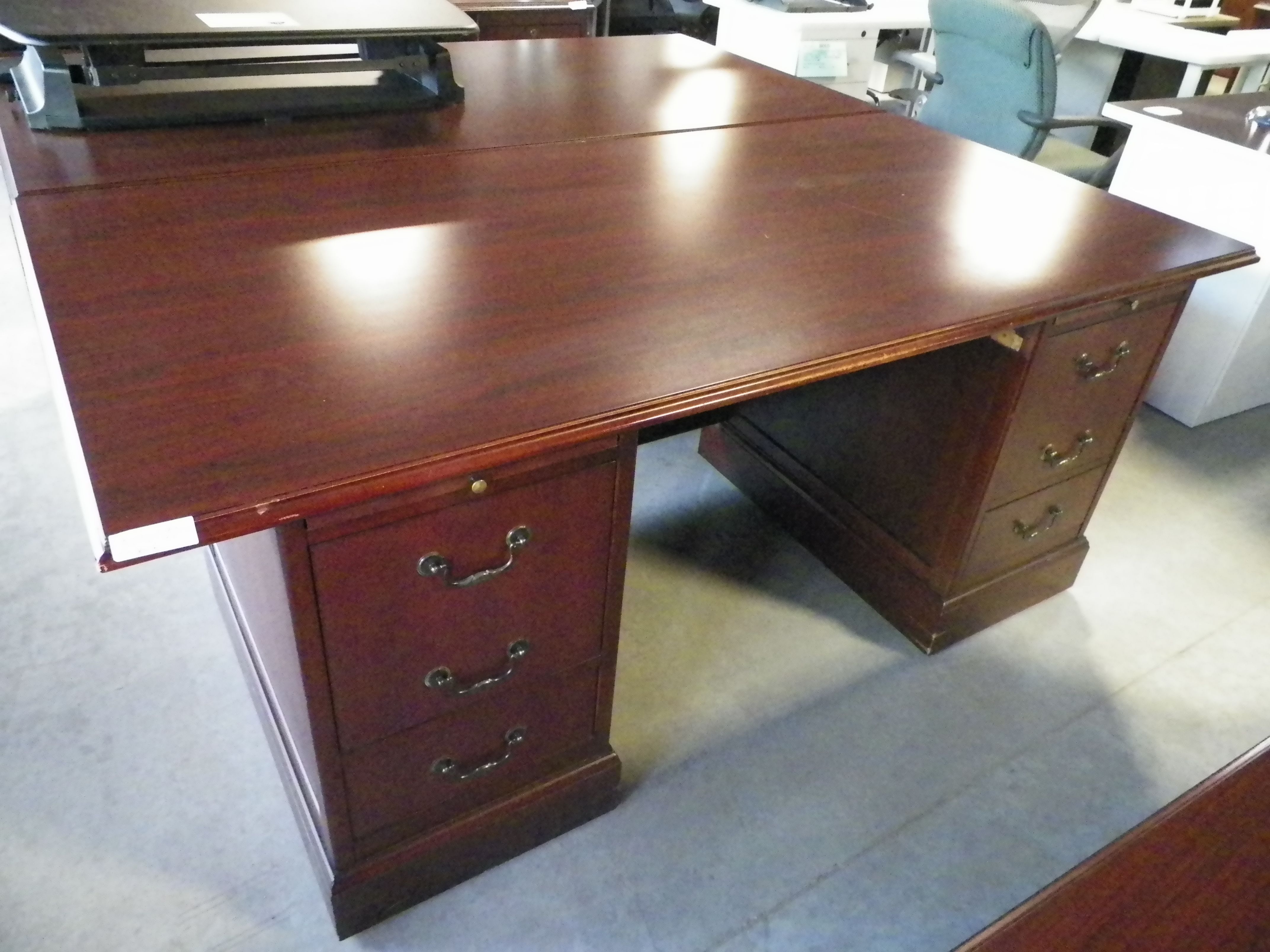Used And Refurbished Office Furniture Tops Intended For Desk With Matching Bookcase (View 14 of 15)