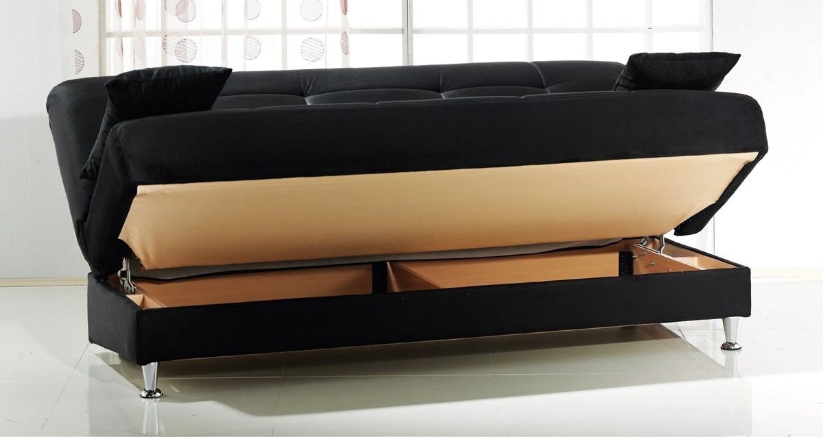 Vegas Sofa Bed With Storage Within Sofa Beds With Storages (Photo 1 of 15)
