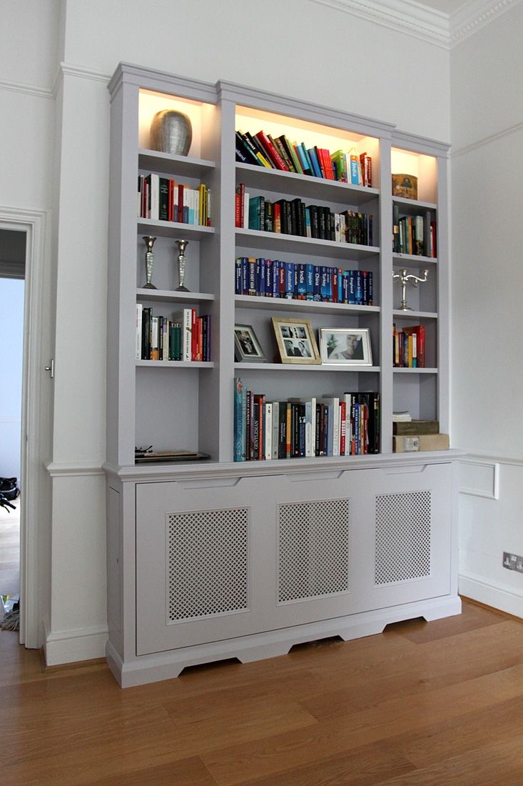 Wardrobe Company Floating Shelves Boockcase Cupboards Fitted With Radiator Cover With Bookcase (View 2 of 15)
