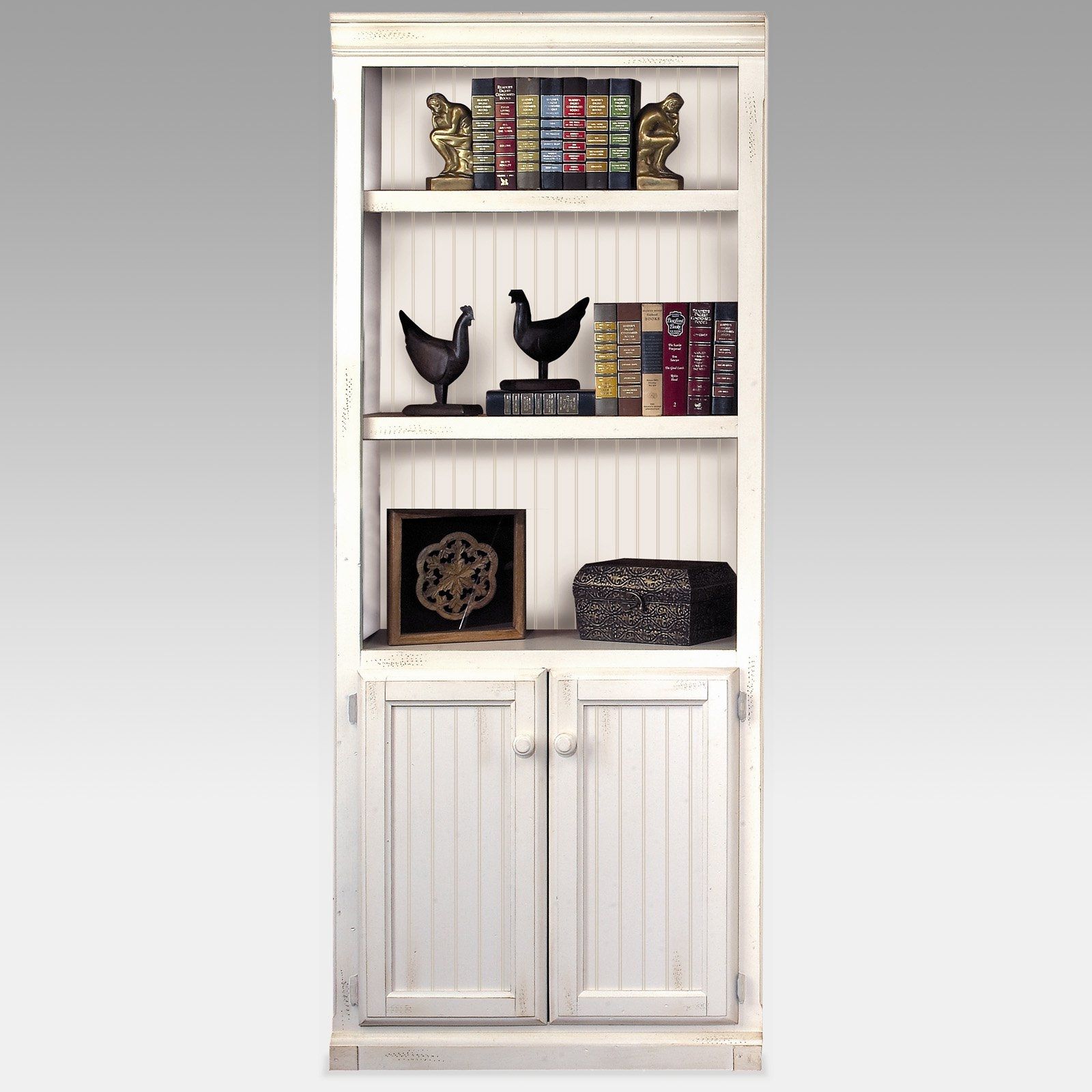 White Bookshelves With Cabinets Creative Cabinets Decoration With Regard To White Bookcase With Cupboard (View 8 of 15)