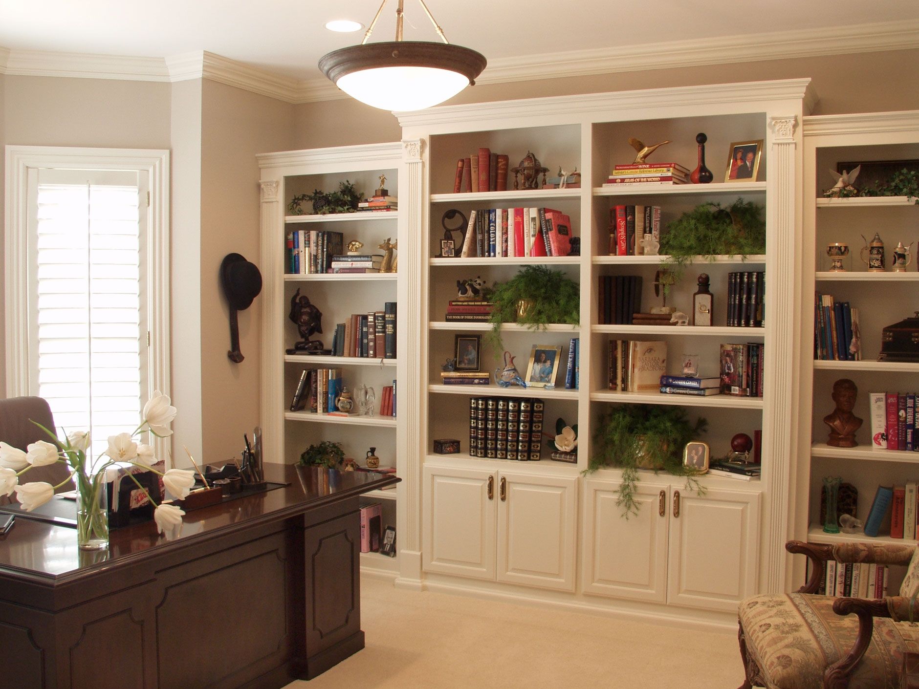 White Cabinets And Bookshelf Creative Cabinets Decoration With Regard To Bookcases With Cupboards (Photo 12 of 12)