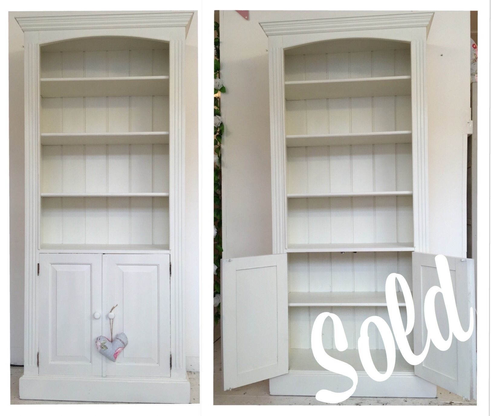 White Painted Cupboard Base Bookcase Home Sweet Homehome Sweet Home Pertaining To Bookcase With Cupboard (View 8 of 15)