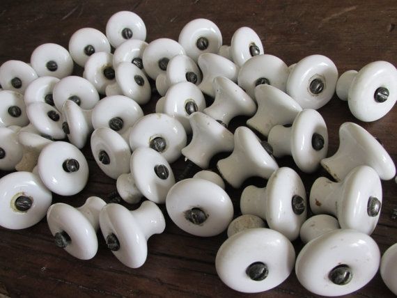 White Porcelain Cabinet Knobs Roselawnlutheran With Porcelain Cupboard Knobs (View 13 of 15)