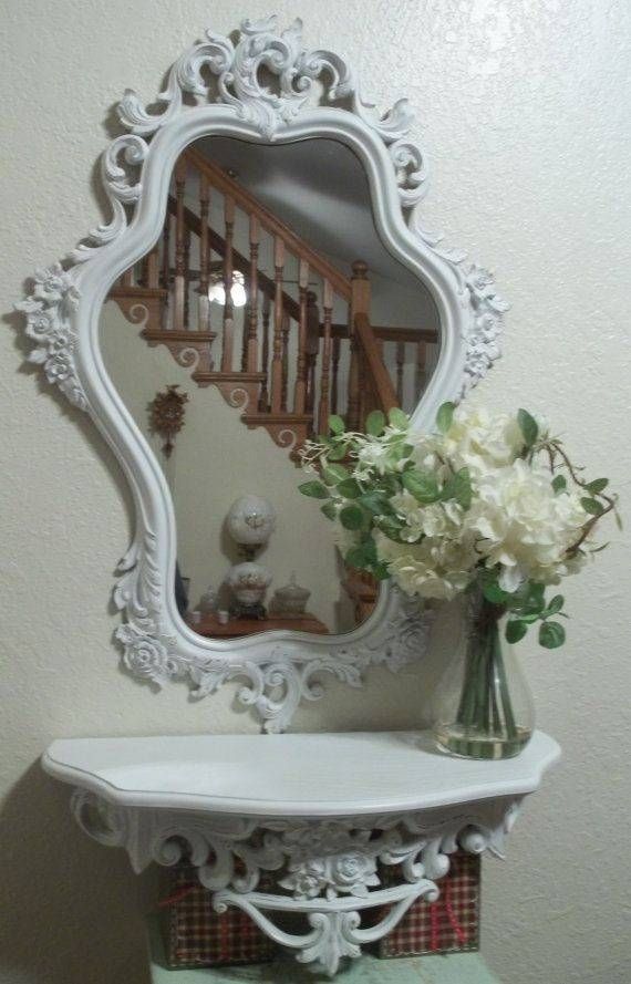 107 Best Baby Girl Nursery Images On Pinterest | Girl Nursery Intended For Shabby Chic Mirrors With Shelf (View 2 of 30)