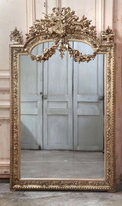 121 Best Vintage Frame Images On Pinterest | Mirror Mirror With Regard To Antique Mirrors Vintage Mirrors (Photo 6 of 20)