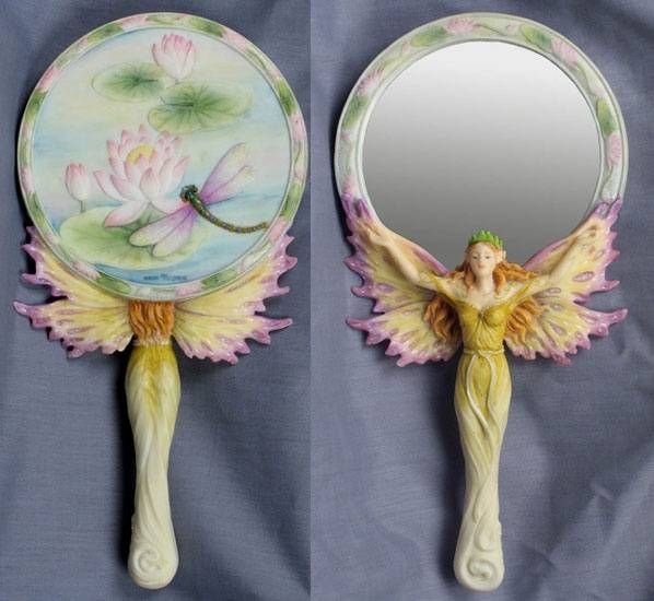 123 Best Hand Mirrors & Small Vanity Sets Images On Pinterest In Small Vintage Mirrors (Photo 29 of 30)