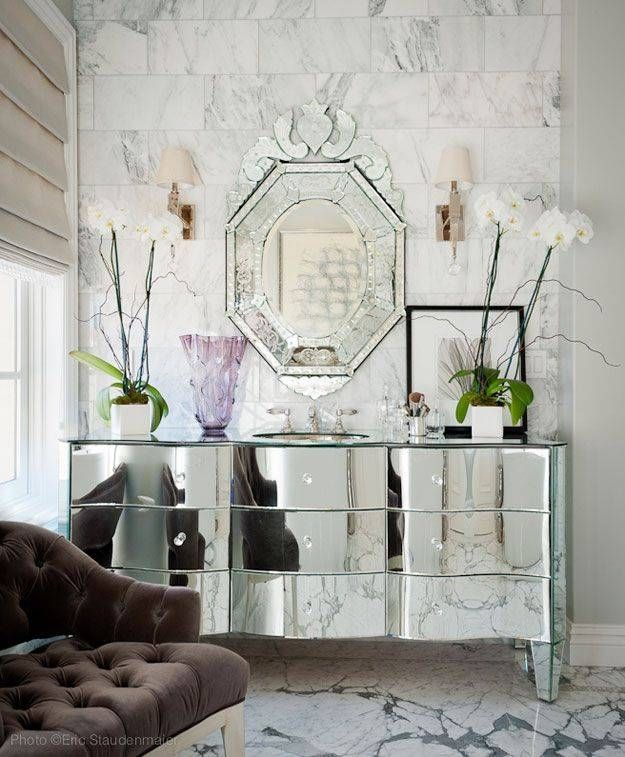 148 Best Mirrored Furniture Images On Pinterest | Mirrored Within Venetian Sideboard Mirrors (Photo 13 of 20)