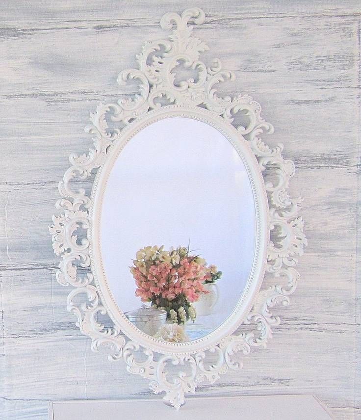 17 Best Shabby Chic Mirrors Images On Pinterest | Mirror Mirror Inside White Decorative Mirrors (Photo 5 of 20)