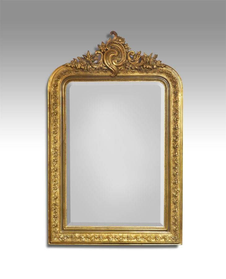 179 Best Antique Mirrors Images On Pinterest | Antique Mirrors Pertaining To Antique Gold Mirrors (Photo 1 of 20)