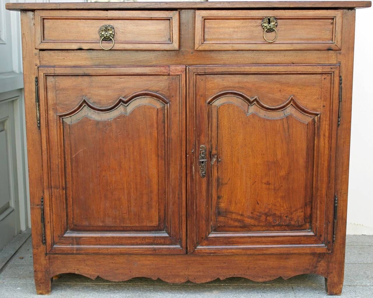 18th Century French Country Louis Xiv Walnut Buffet Or Sideboard Pertaining To French Country Sideboards (Photo 12 of 20)