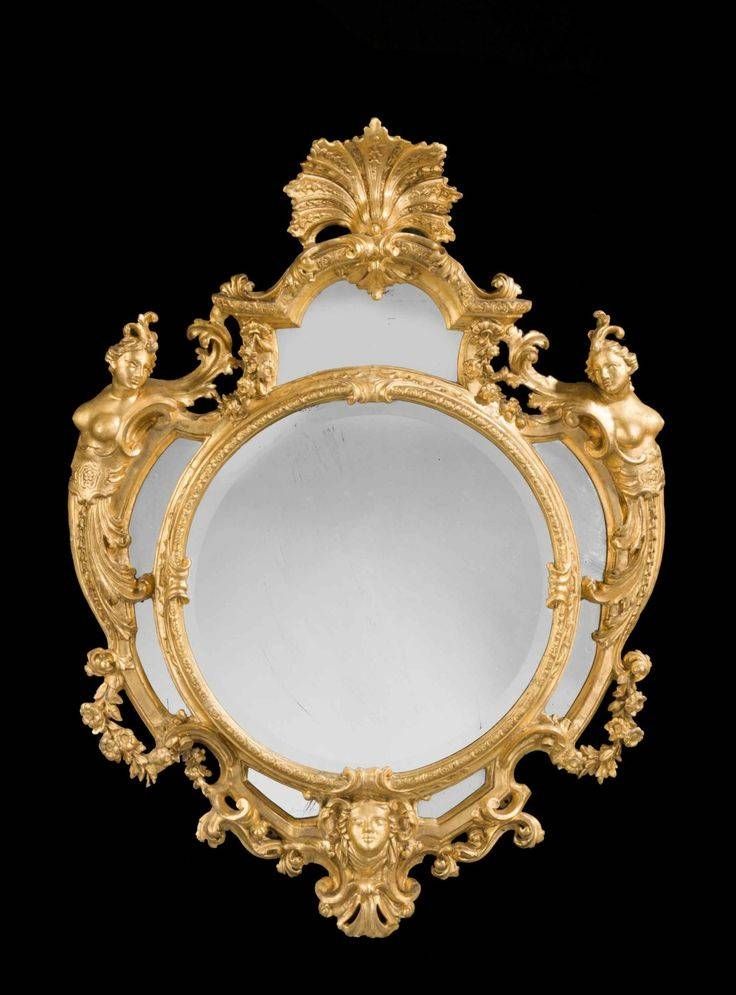 190 Best Mirrors Images On Pinterest | Mirror Mirror, Antique With Regard To Rococo Gold Mirrors (Photo 20 of 20)